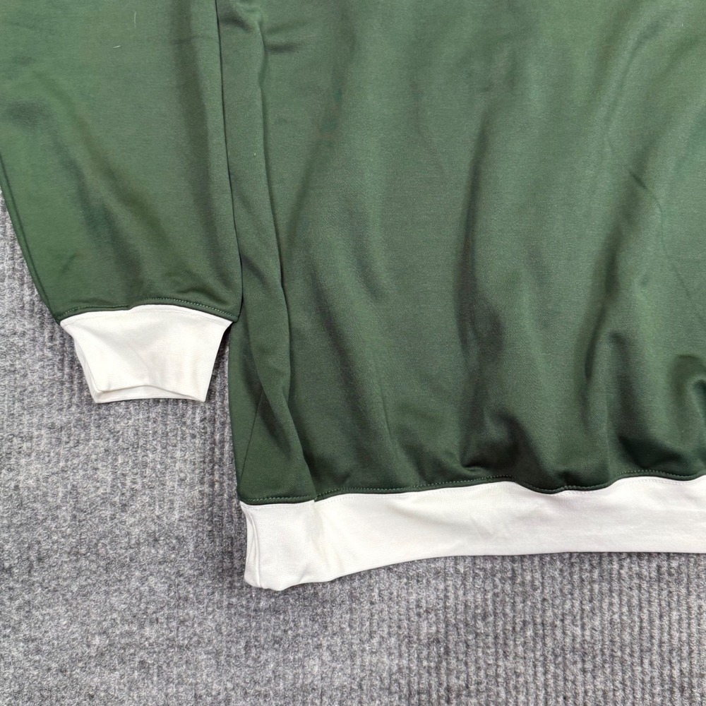 Majestic New York Jets Mens 3XLT Green White Quarter Zip Hoodie Sweatshirt - Picture 11 of 15